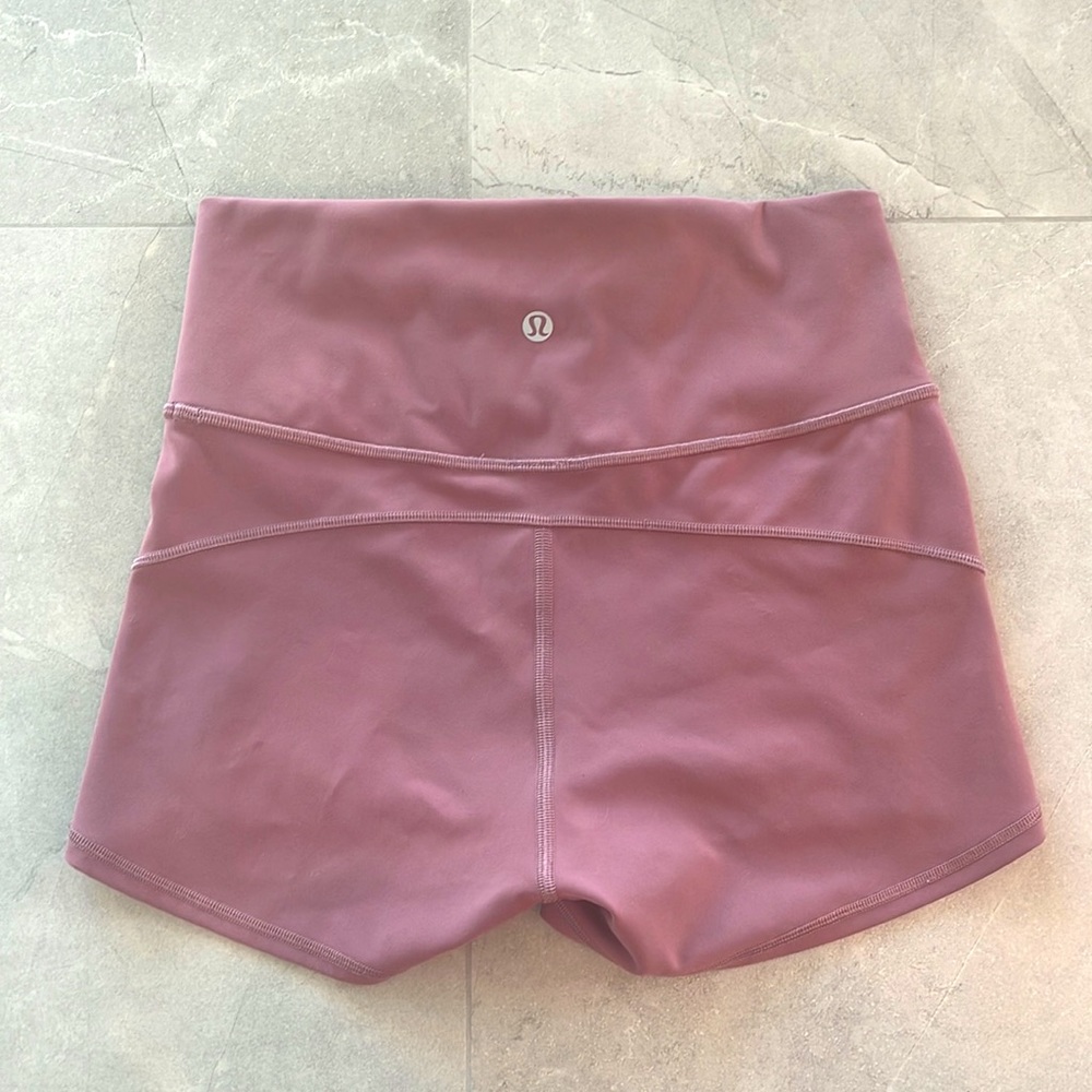 Lululemon Pink Spandex Shorts